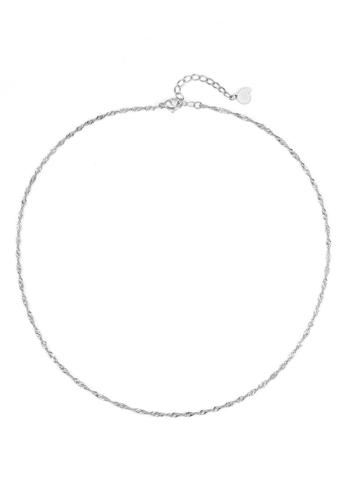 Fine Singapore Chain Necklace Silver