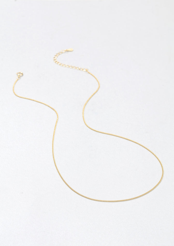 Fine Textured Chain Necklace Sterling Silver