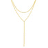 Collier Chaîne Courbée Y en Or