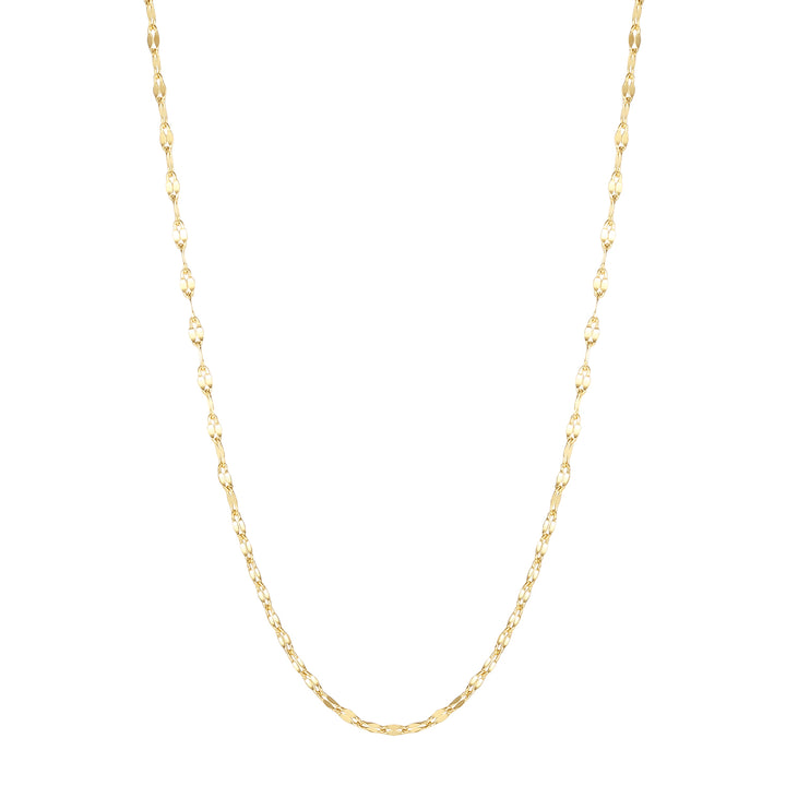 Flache Rolokette Goldfarbe