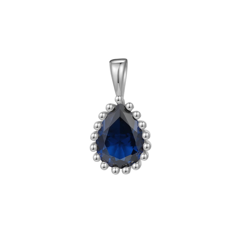 Pendentif pierre de naissance de septembre : saphir