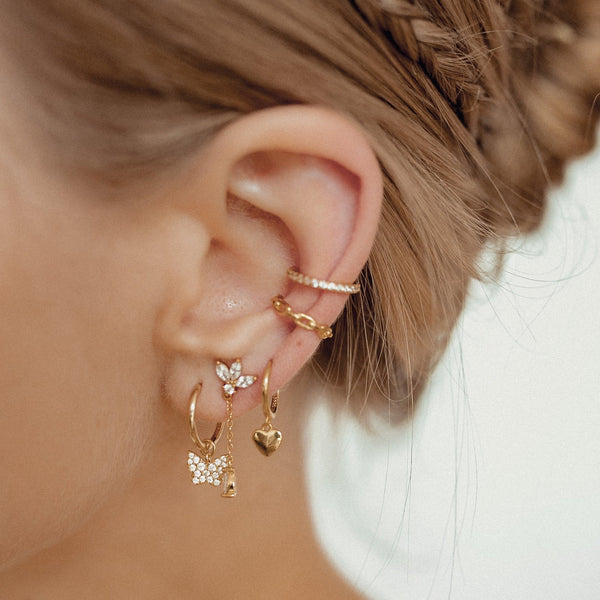 Breiter Ketten-Ear-Cuff im Ohr-Styling