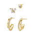 Gemstone & Pearl Earrings Set Sterling Silver