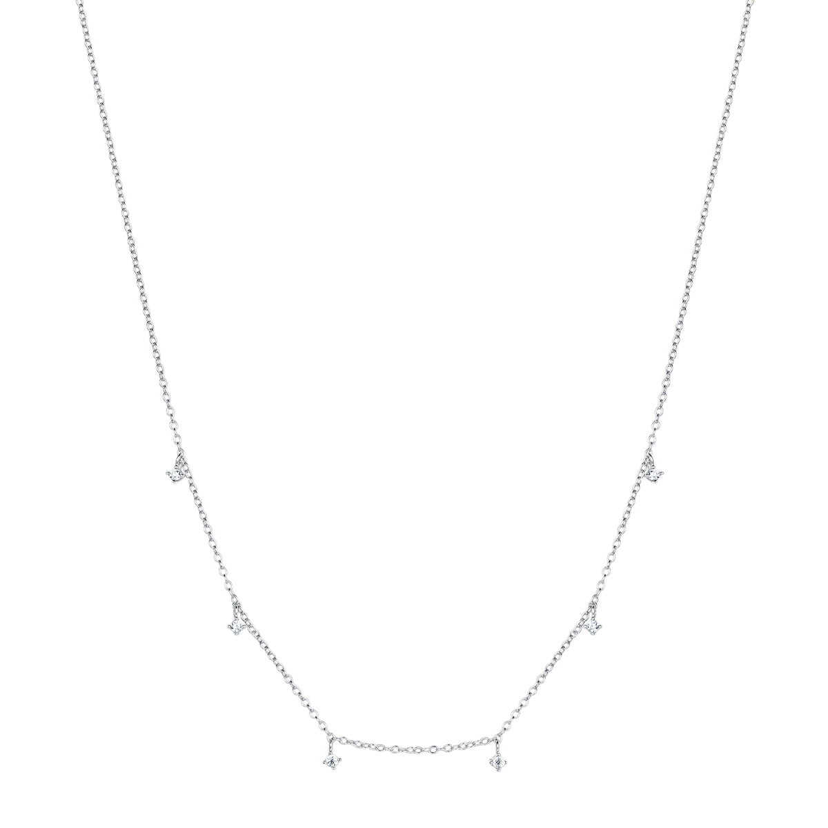Collier Charme Pierre Précieuse Sterling Argent