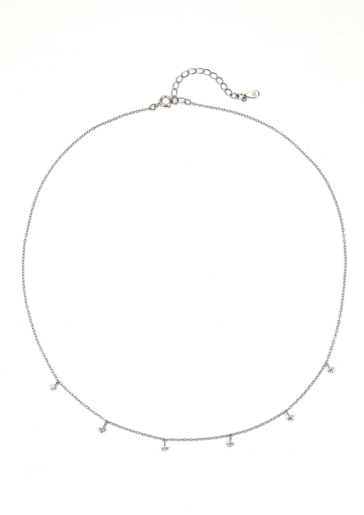 Collier Charme Pierre Précieuse Sterling Argent