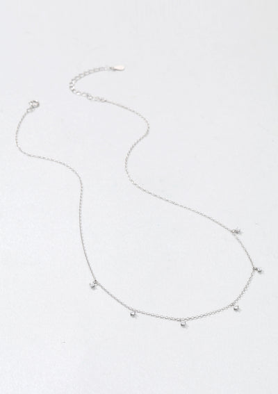 Collier Charme Pierre Précieuse Sterling Argent