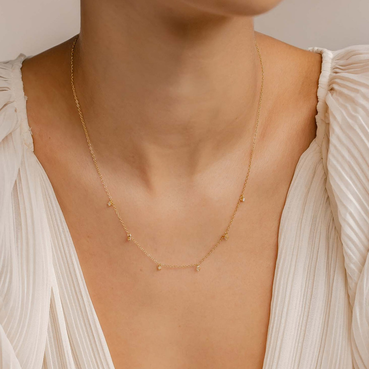 Collier Charme Pierre Précieuse Sterling Argent