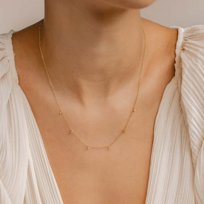 Collier Charme Pierre Précieuse Sterling Argent
