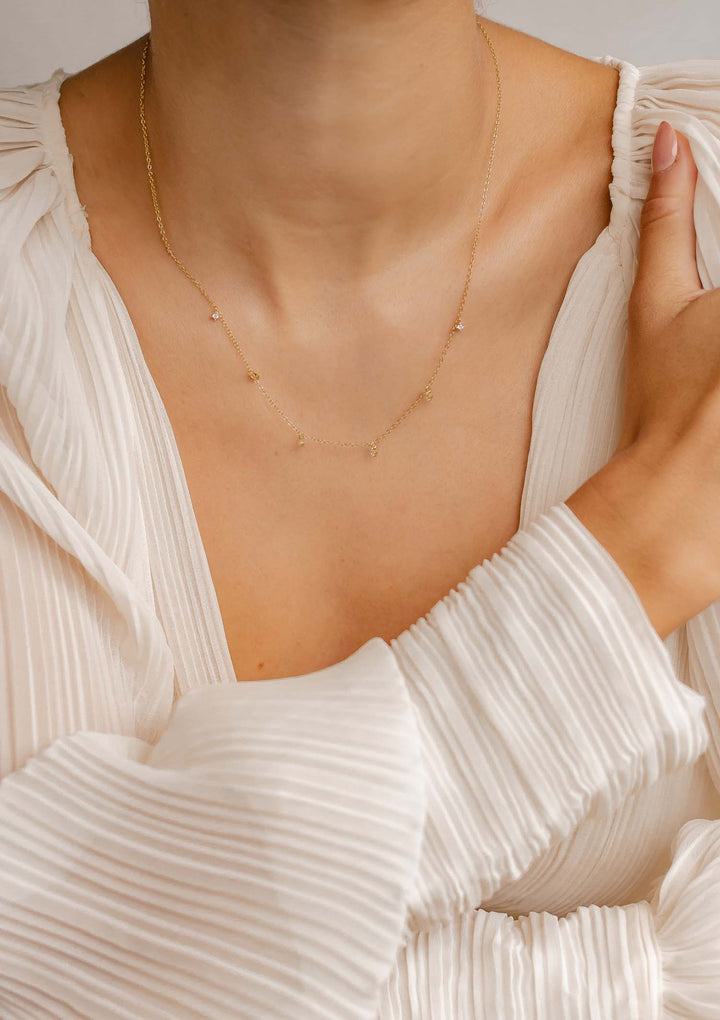 Collier Charme Pierre Précieuse Argent Sterling