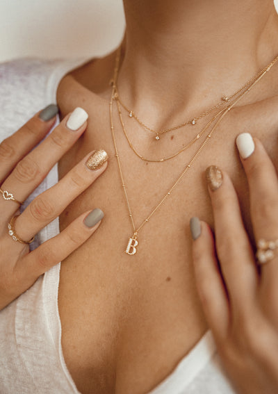 Collier Charme Pierre Précieuse Sterling Argent