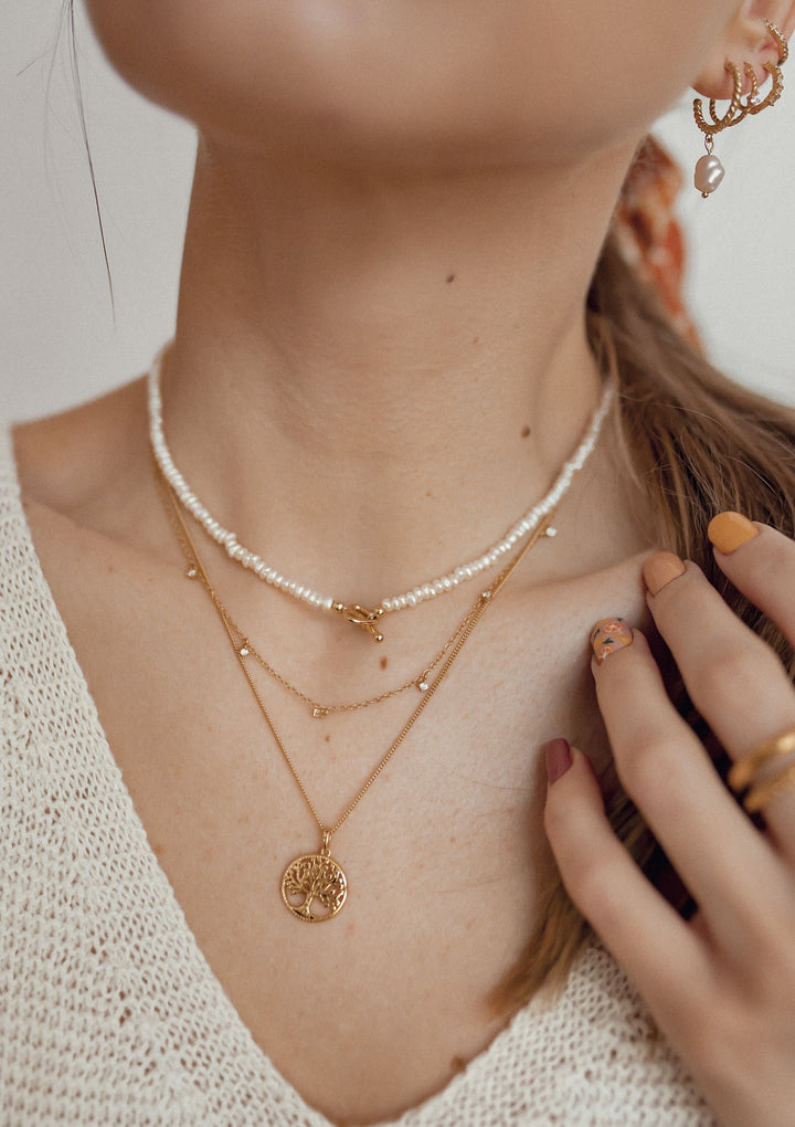Collier Charme Pierre Précieuse Argent Sterling