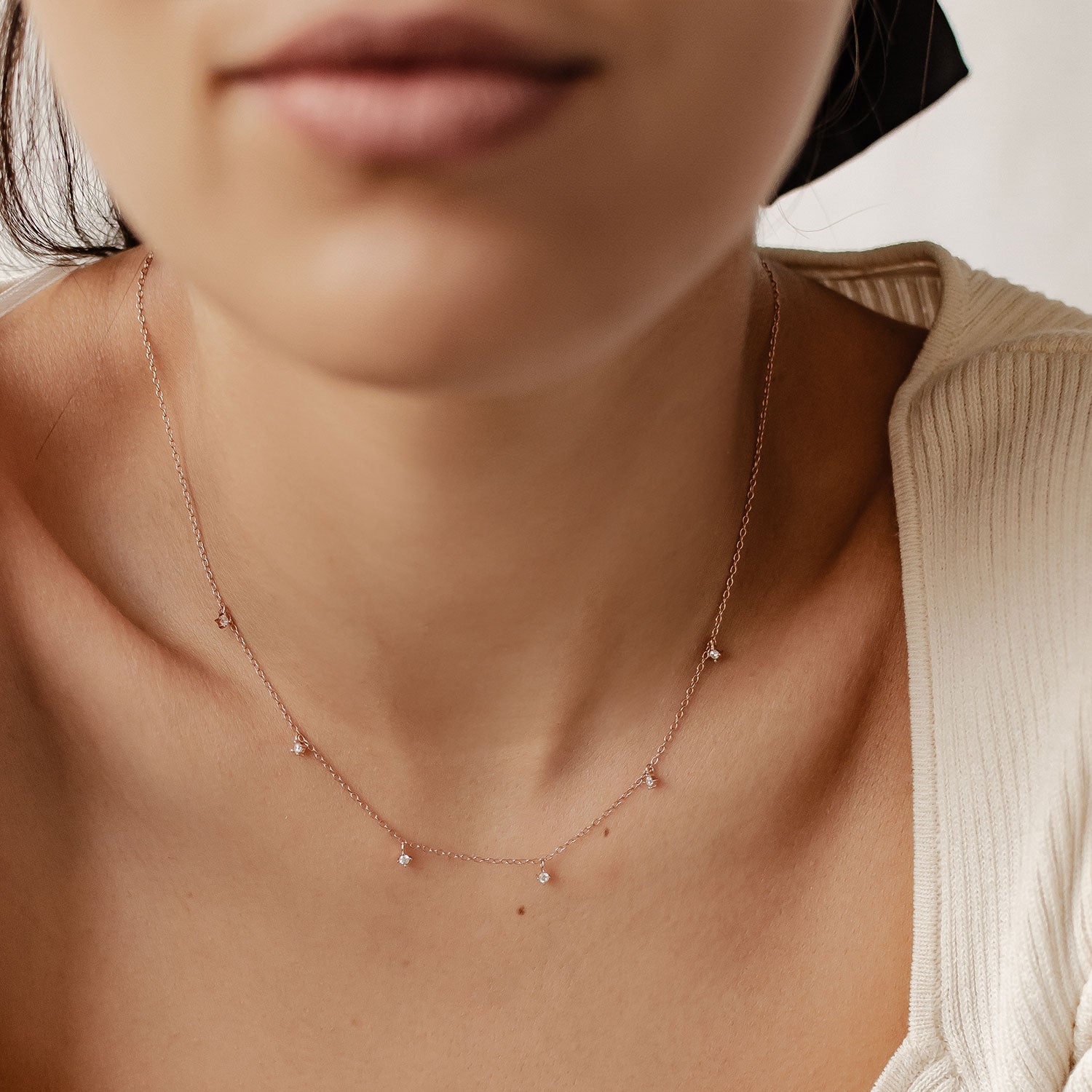 Zirkonia Kette Sterlingsilber