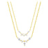 Gemstone Crown Layering Necklaces Set Sterling Silver