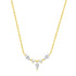 Gemstone Crown Necklace Sterling Silver Gold