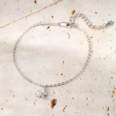 Gemstone Daisy Chain Bracelet Sterling Silver