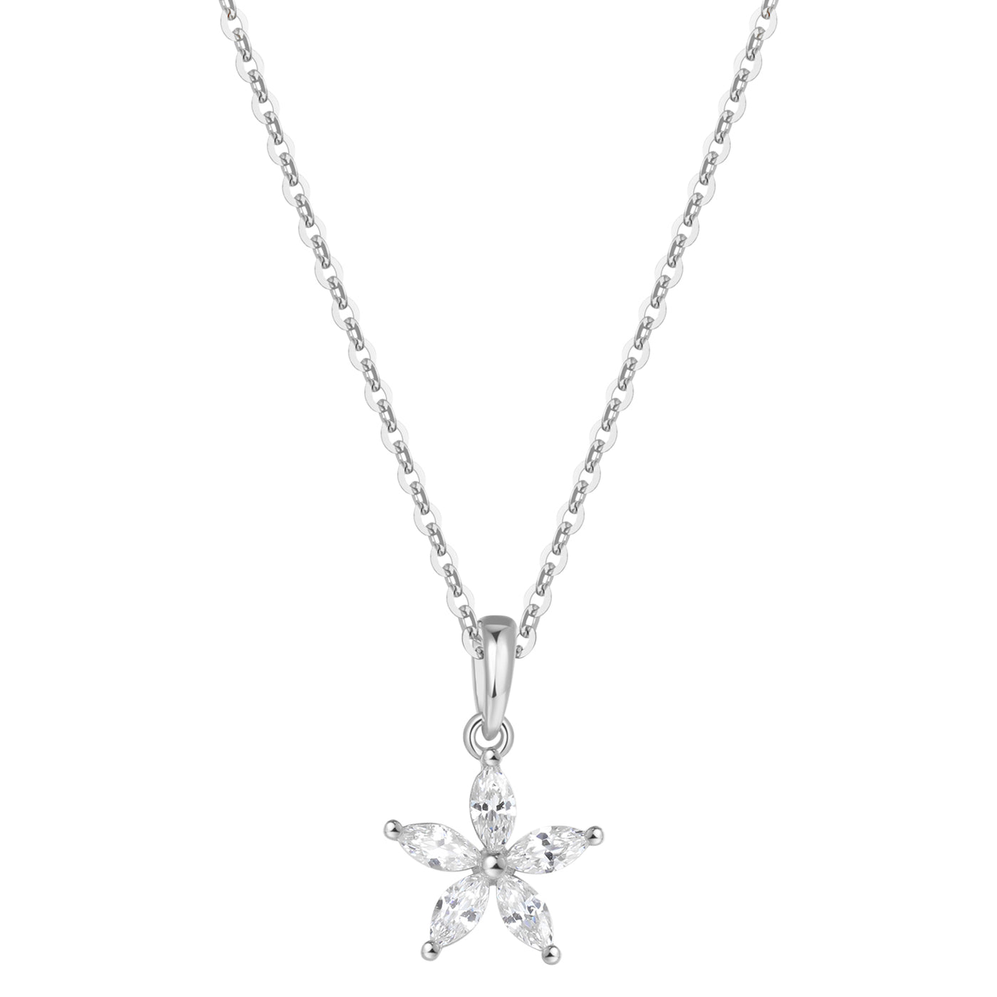 Pierre Présieuse Marguerite Collier Chaîne Sterling Argent