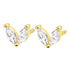 Gemstone Firefly Stud Earrings Sterling Silver Gold