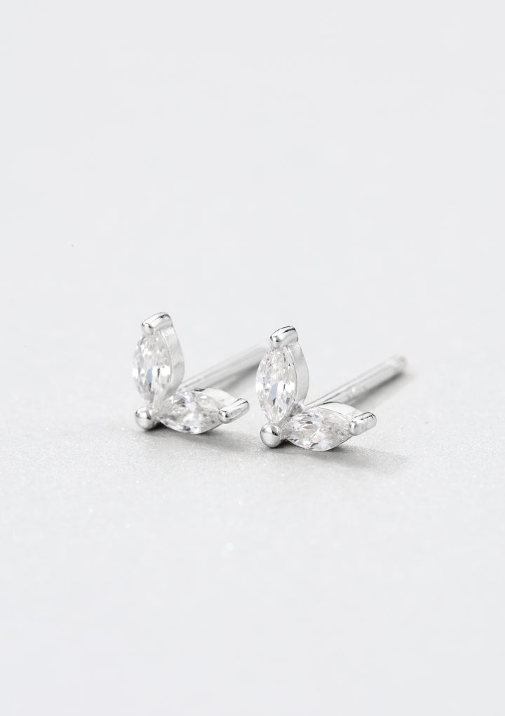 Gemstone Firefly Stud Earrings Sterling Silver