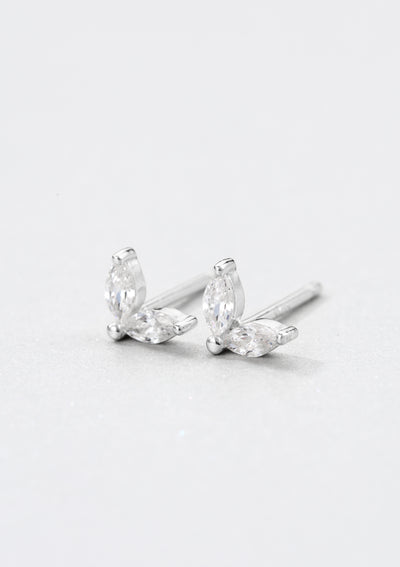 Gemstone Firefly Stud Earrings Sterling Silver