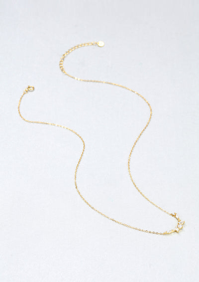 Collar Bando de Gemas Plata de Ley 925 en Oro
