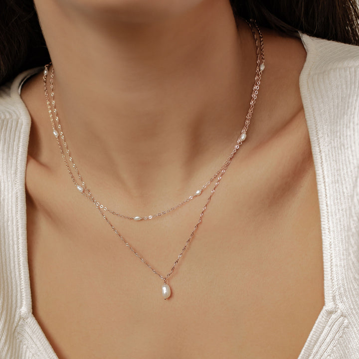 Glamor Necklace Set Sterling