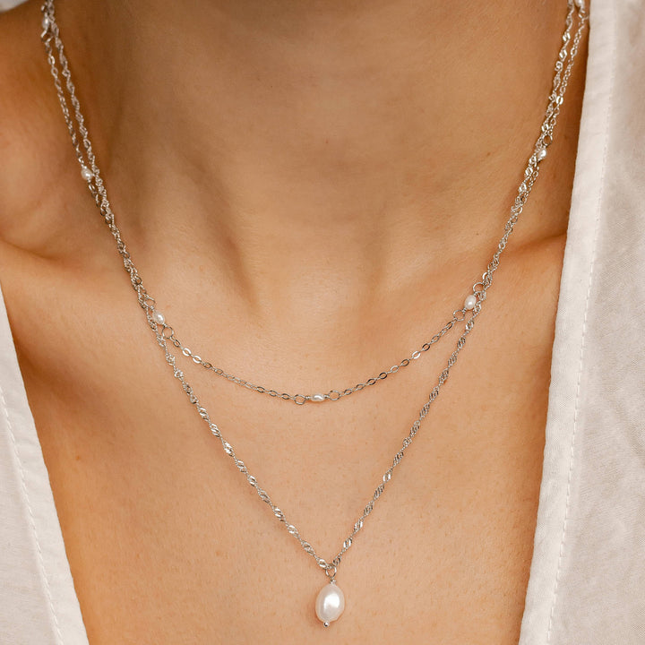 Glamor Necklace Set Sterling