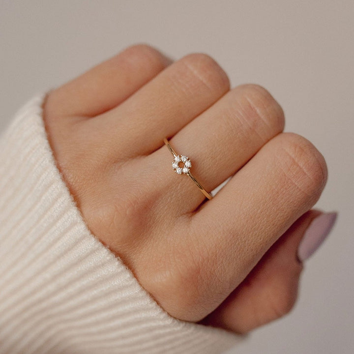 Cercle Eclat Bague Argent Sterling en Or