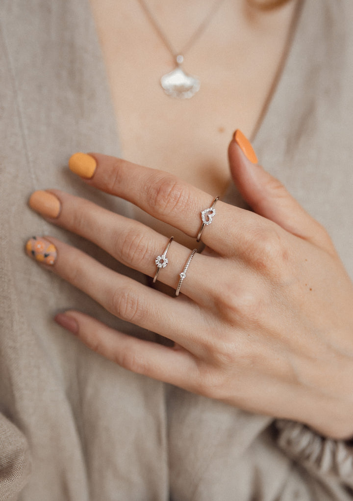 Cercle Eclat Bague Argent Sterling