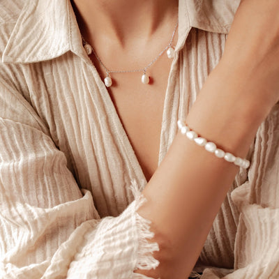 Bracelet Perle Grace Argent Sterling