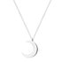 Collier Délicat Demi Lune Argent