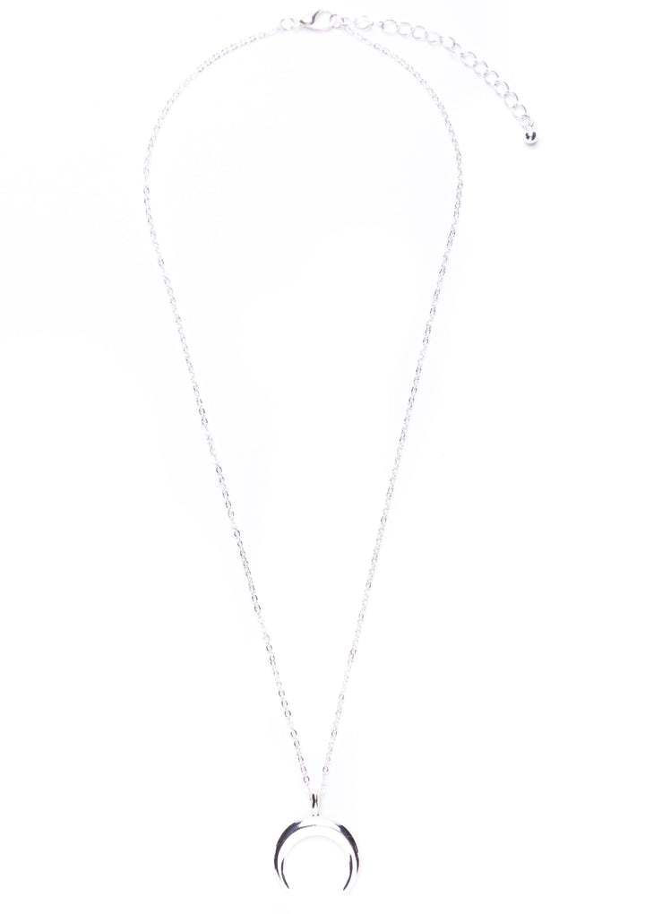 Collar Media Luna en Plata