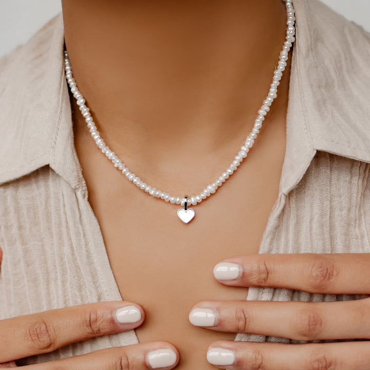 Heart Clip-on Pendant Sterling Silver