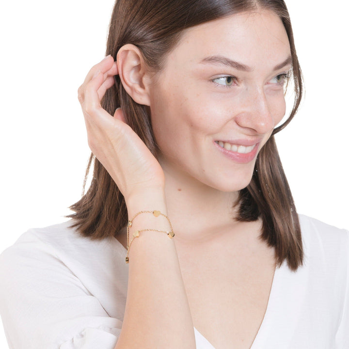Bracelet Or Cœur Délicat