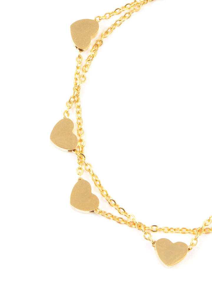 Bracelet Or Cœur Délicat