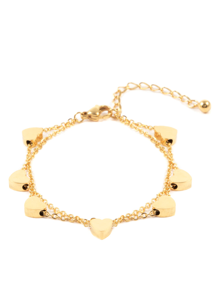 Bracelet Or Cœur Délicat