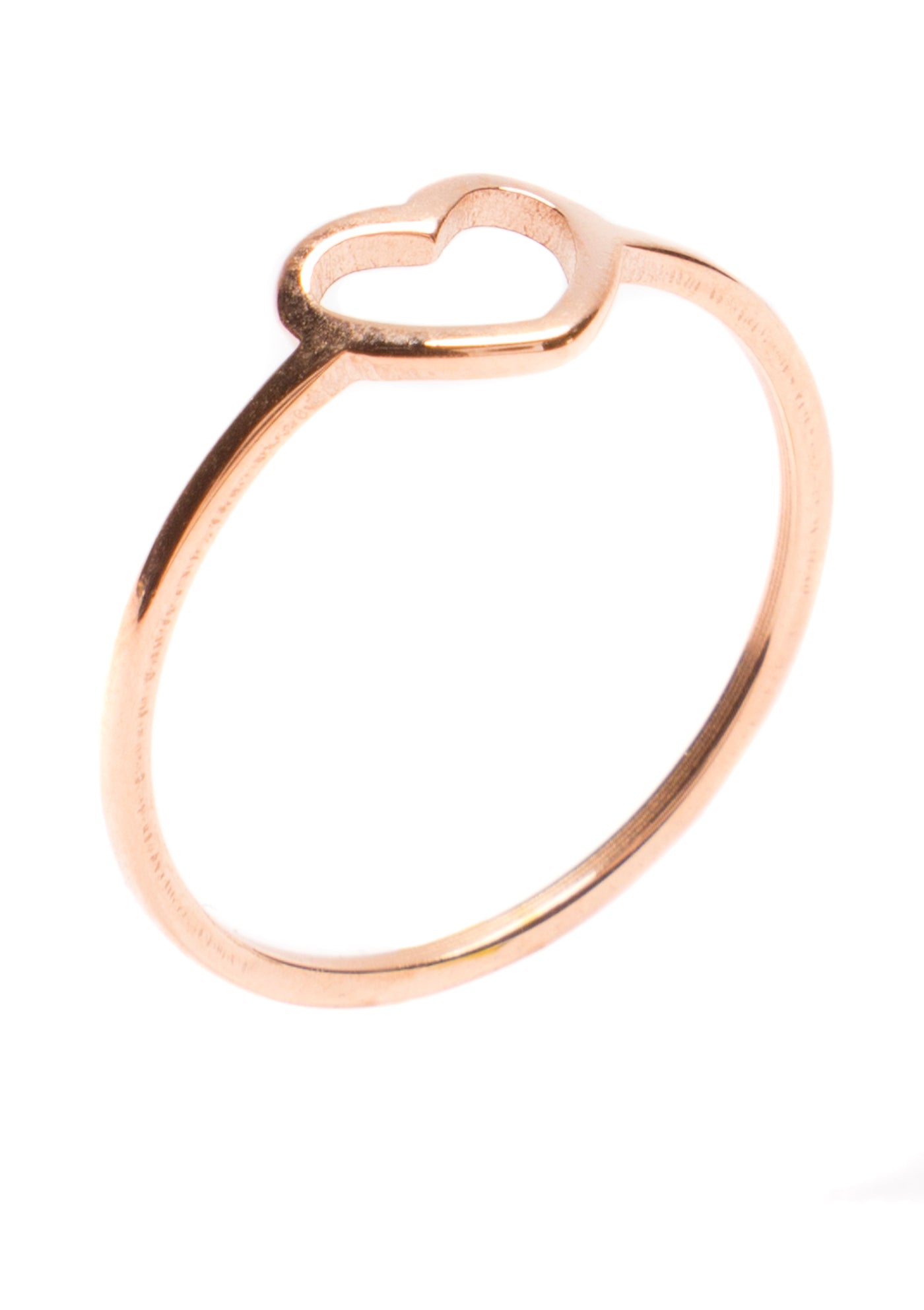 Herz Ring in Rosegold