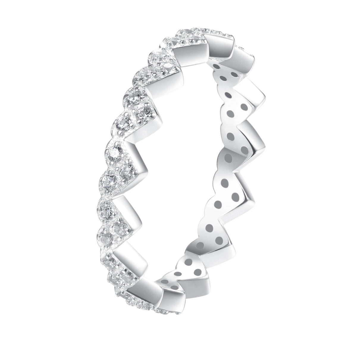 Herzchen Ring Sterlingsilber