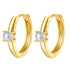 New Beginnings Pearl Huggie Earrings 14K Gold