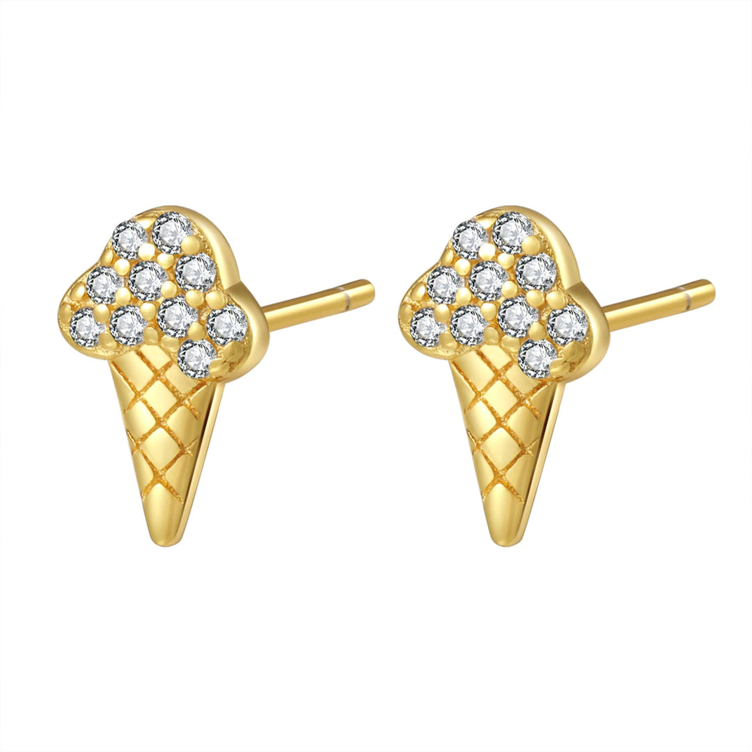Sterling silver icecream studs