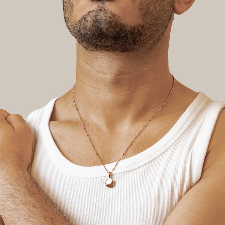 Irregular Disc Pendant Necklace Waterproof