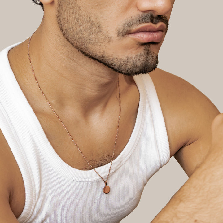Irregular Disc Pendant Necklace Waterproof
