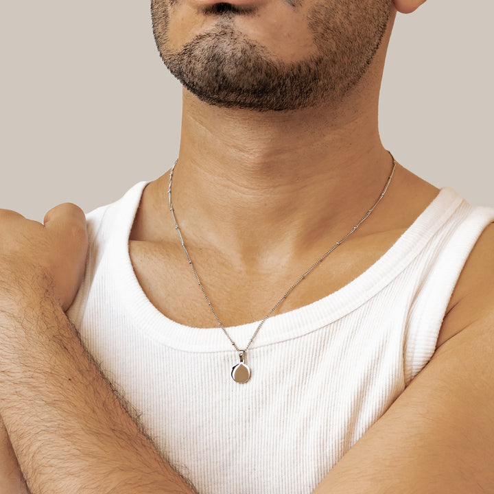 Irregular Disc Pendant Necklace Waterproof