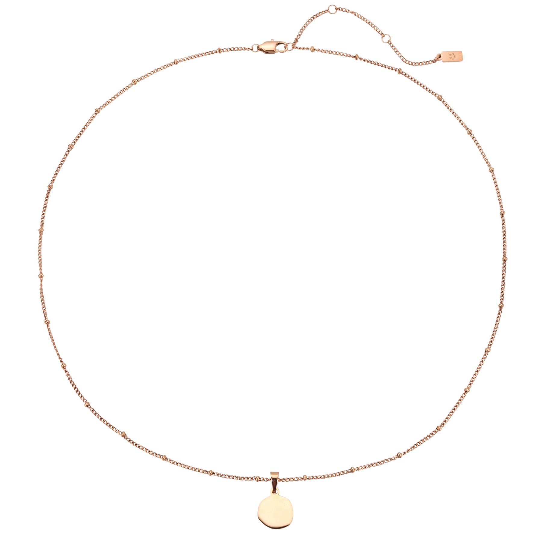Irregular Disc Pendant Necklace Waterproof