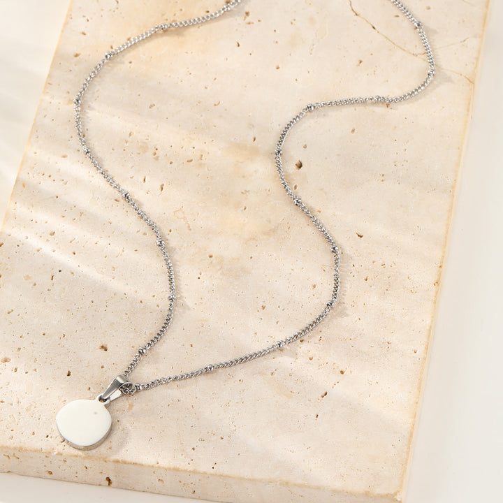 Irregular Disc Pendant Necklace Waterproof