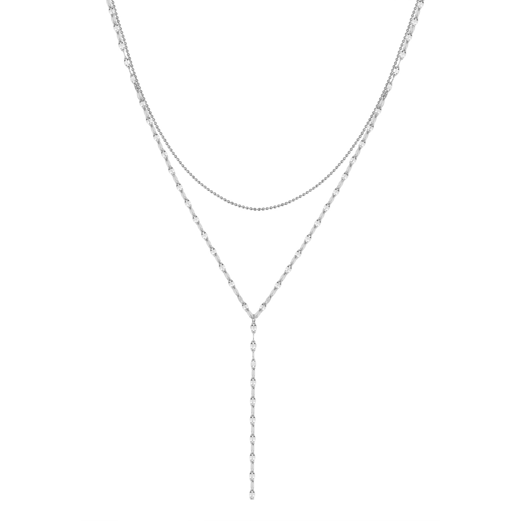 Zweireihige Kugel- und Rolokette Y Form