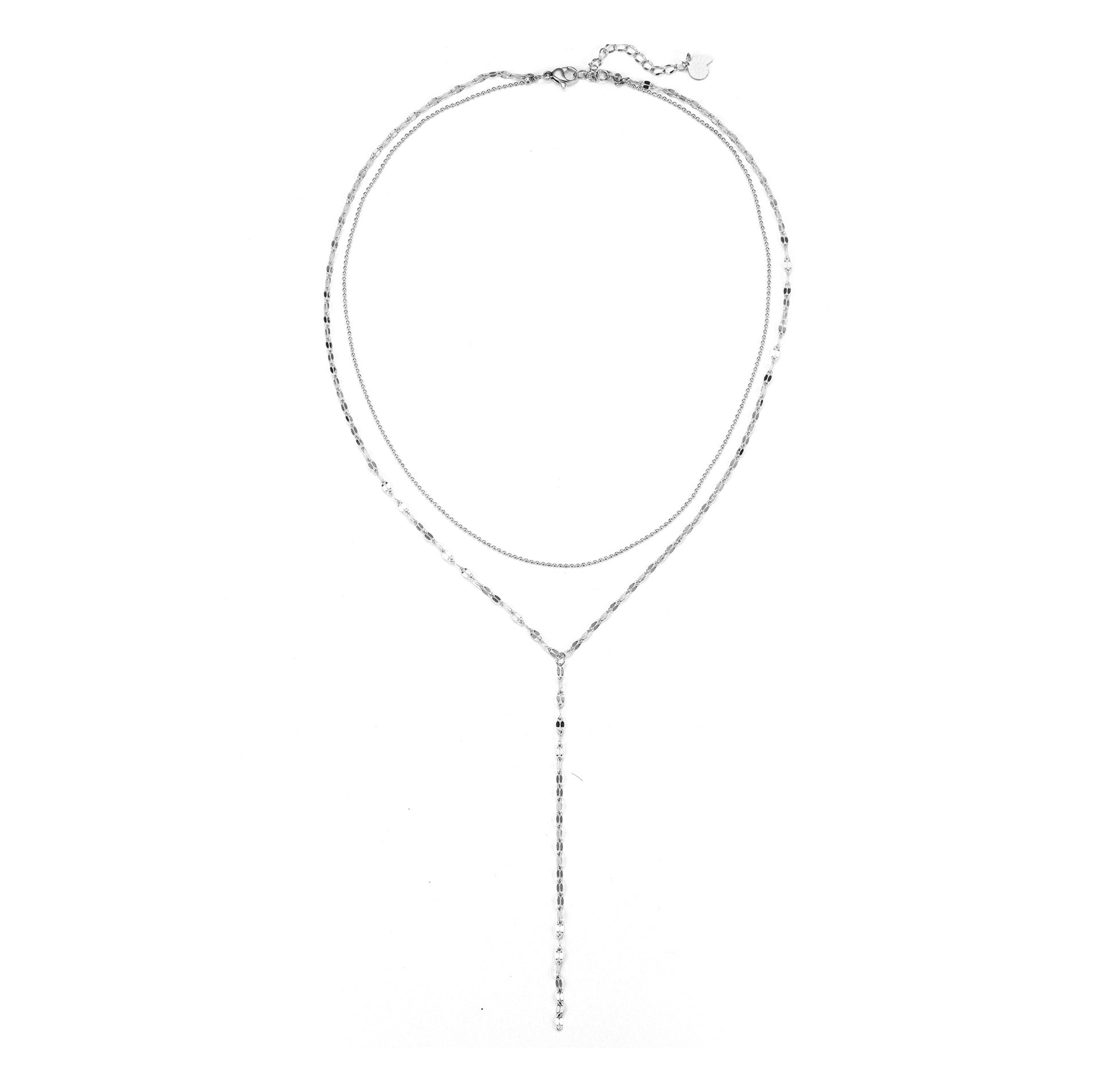 Zweireihige Kugel- und Rolokette Y Form