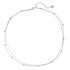 Collar de Cadena con Bolitas a Capas en Plata