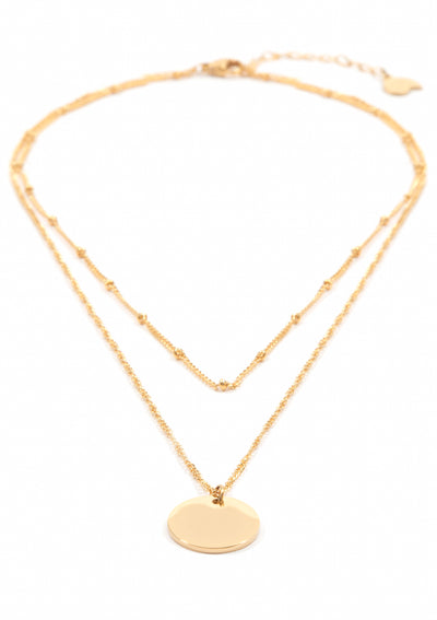Collier Multi Rangs Cercle Or