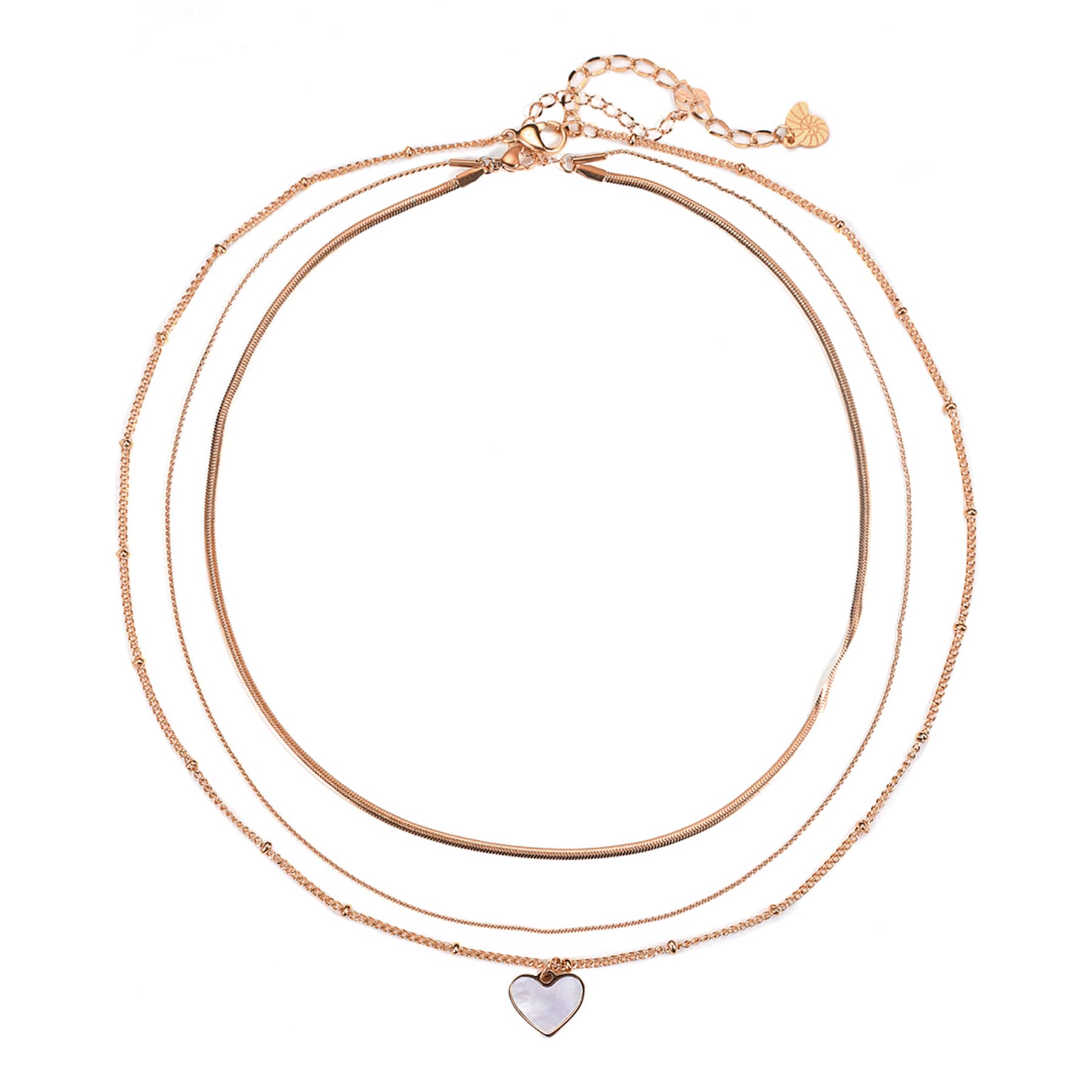 Set Collar a Capas Corazón