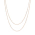 Collier Multi Rangs Chaîne Serpent en Or Rose